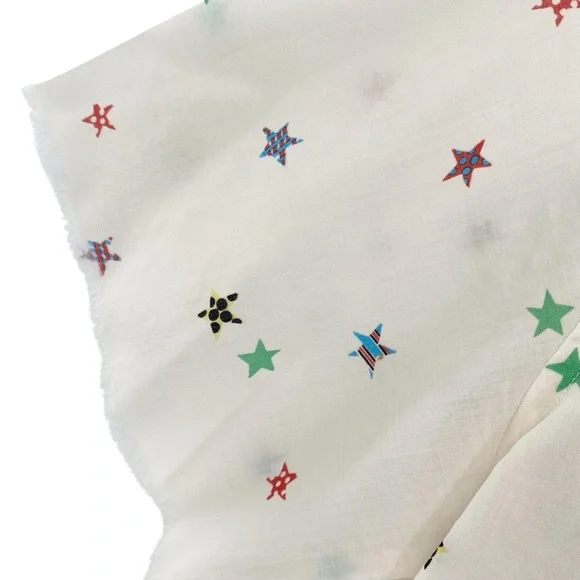 Saint Laurent Star Print Short Sleeve Button Down Shirt